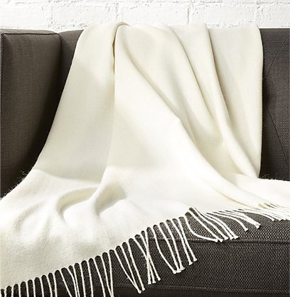 alpaca ivory throw