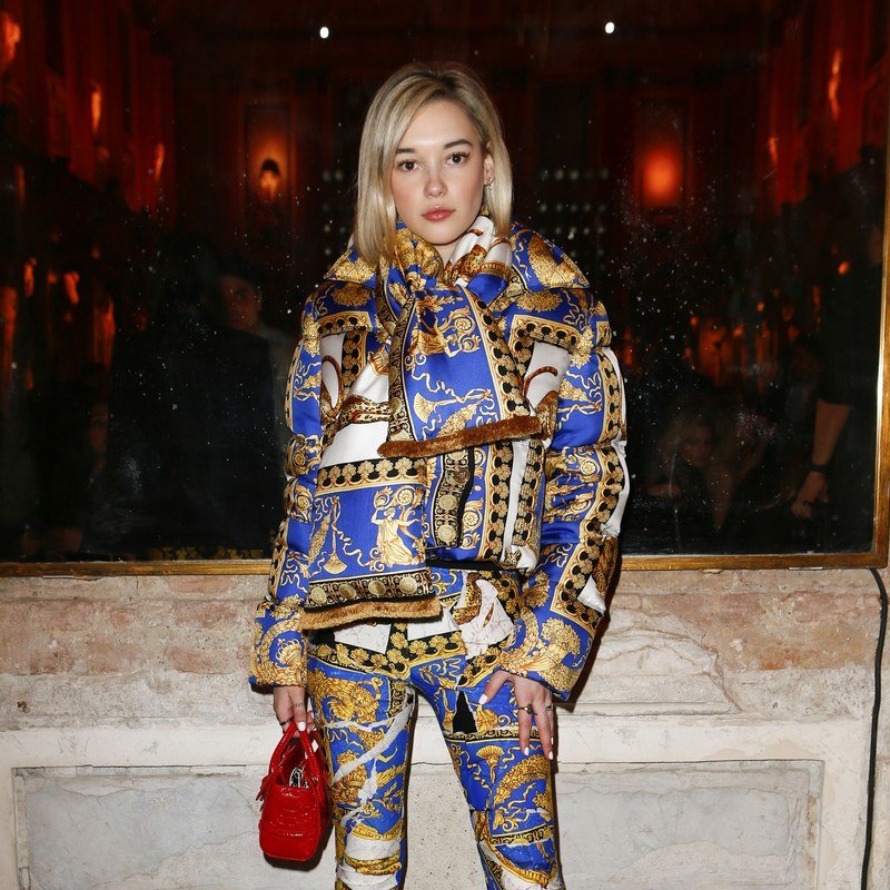 Sarah Snyder at Versace