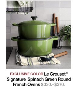 Le Creuset Signature Spinach Green French Ovens