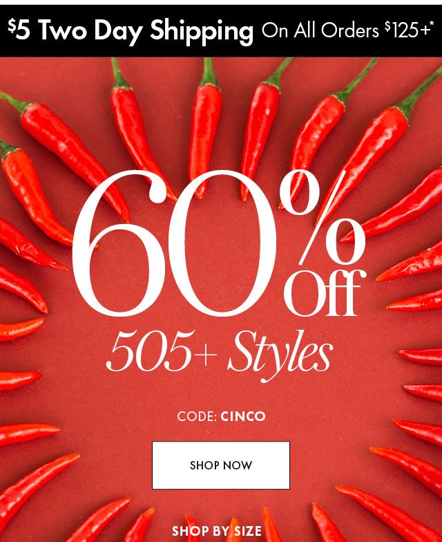 60% Off 505+ Styles Hero