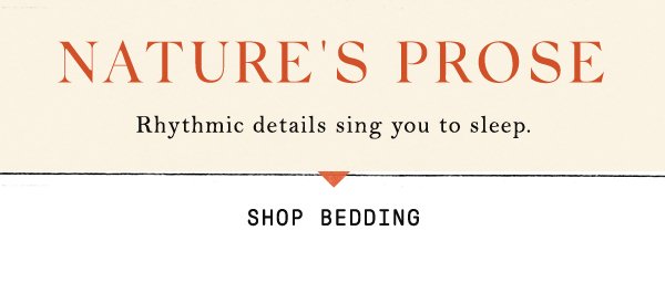 Shop bedding.