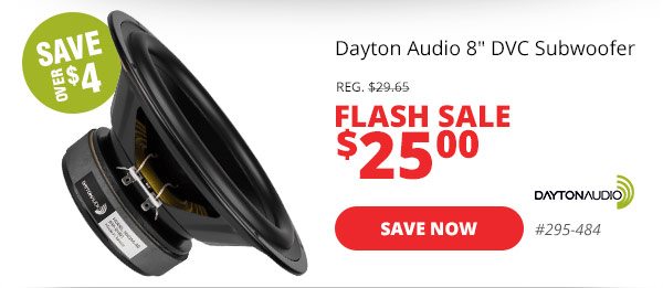 Dayton Audio SD215A-88 8in DVC Subwoofer
