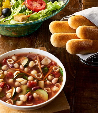 Soup, Salad and Breadsticks