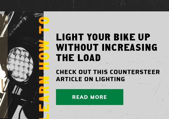 Light up your bike without increasing the load 