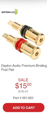 Dayton Audio BPP-G Premium Binding Post Pair Gold
