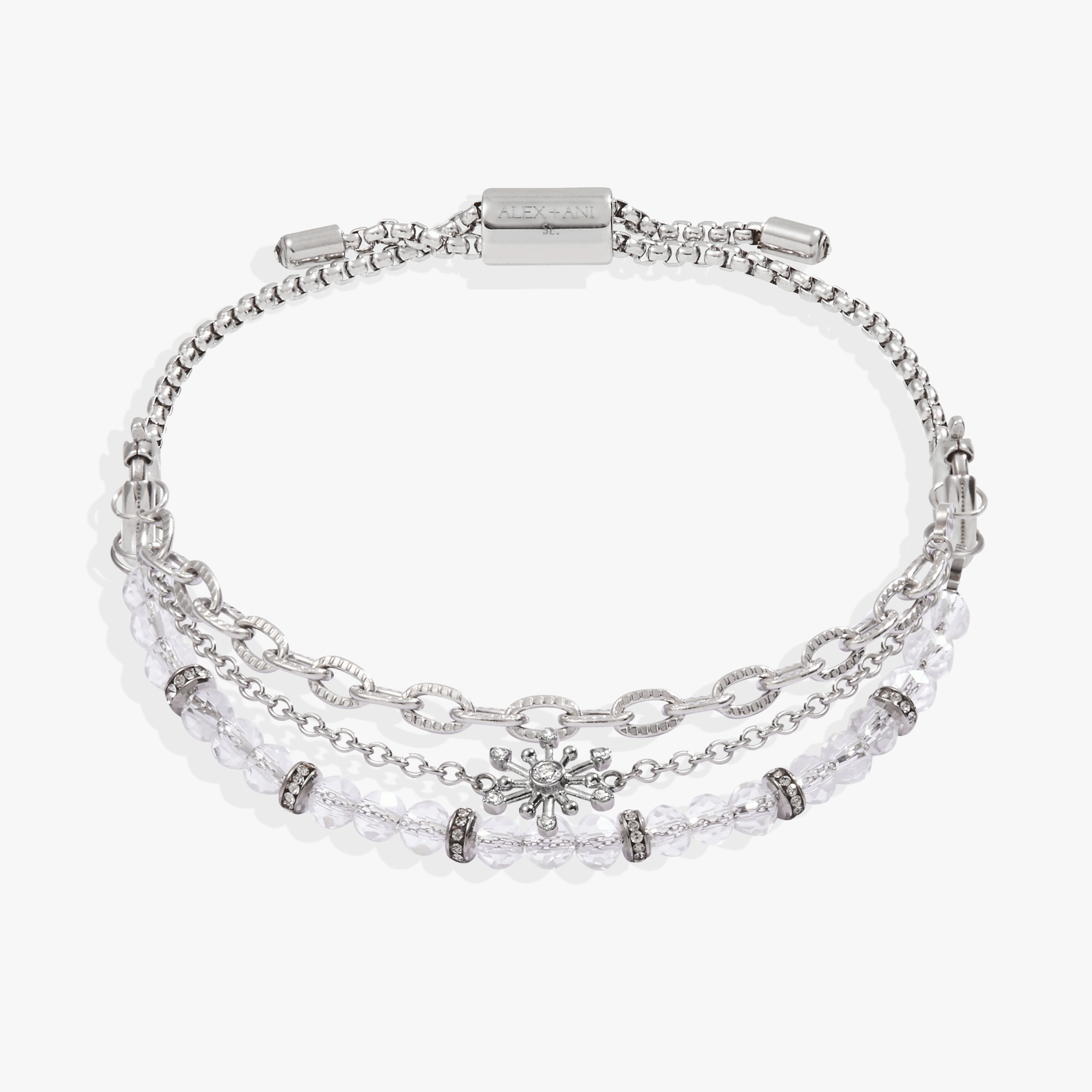 Image of Snowflake Stranded Bracelet Set