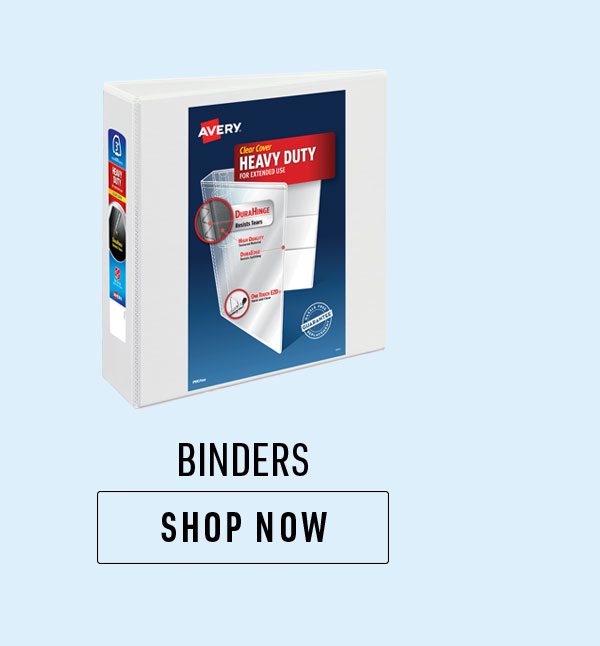 • Shop Binders