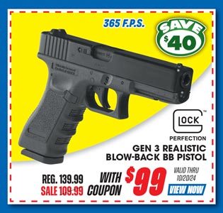 Umarex Glock 17 Gen 3 Realistic Blow-Back BB Pistol