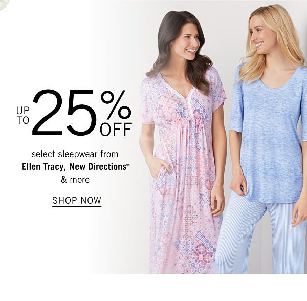 Buy 1, Get 1 50% off select Sleepwear from Ellen Tracy, New Directions & more - Shop Now