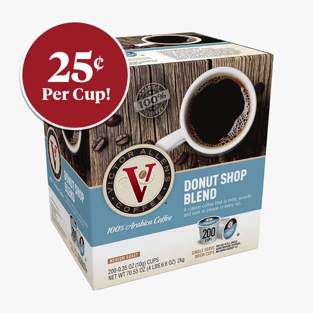  200-Count Victor Allen's Coffee® Donut Shop Pods - 25cents per cup