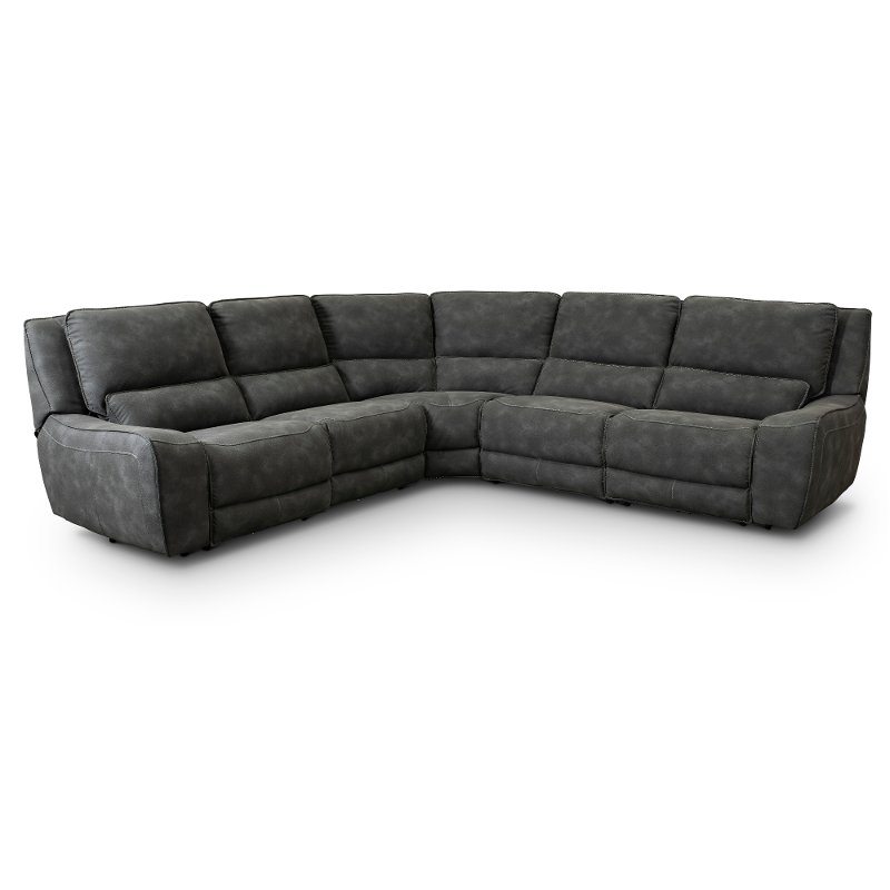 Sauvage 5-Piece Curved Power Reclining Sectional