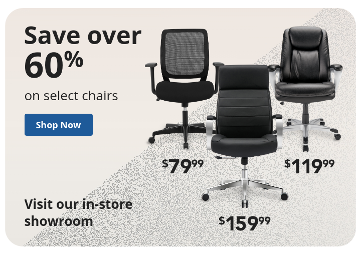 Save over 60% on Select chairs