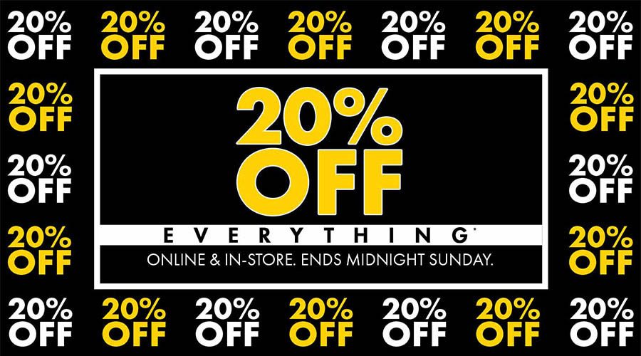 20% Off Sale