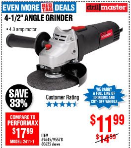 View 4-1/2 in. 4.3 Amp Angle Grinder