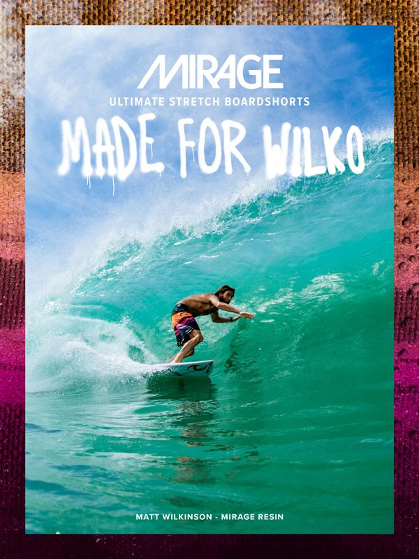 Wilko on the Search in the Mirage Wilko Resin Boardshorts