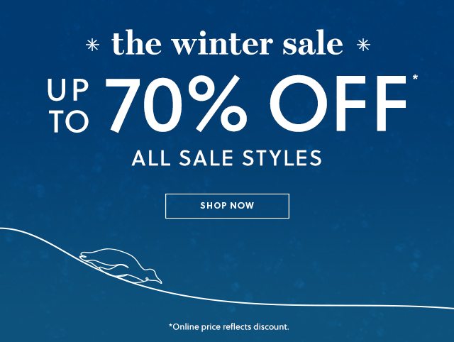 Winter sale shop up to 70 percent off sale