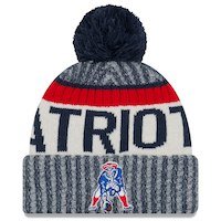 Men's New England Patriots New Era Navy 2017 Sideline Historic Sport Knit Hat