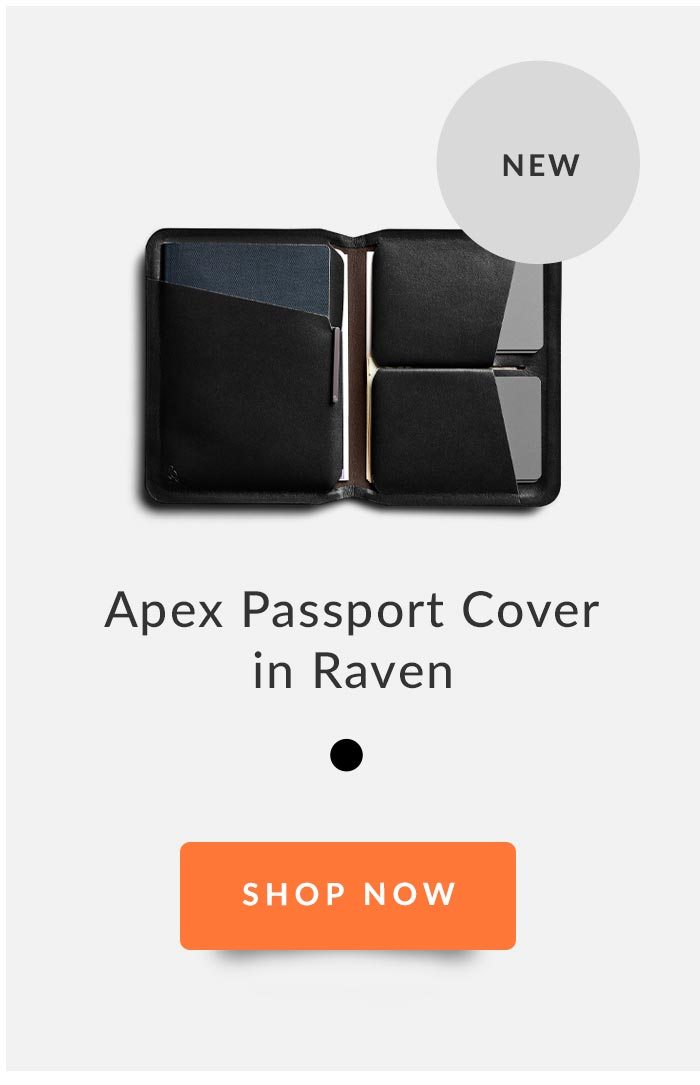 Apex Passport Cover, CTA: Shop Now