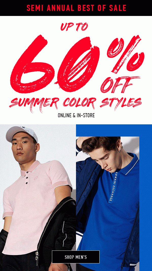 armani exchange outlet online
