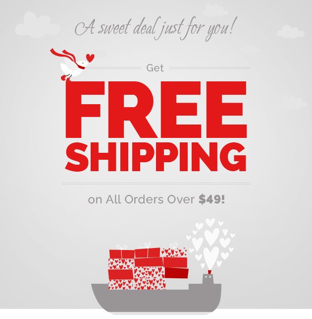 Get Free Shipping on All Orders Over $49!