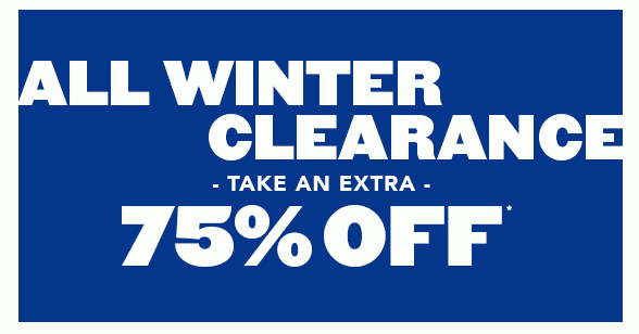 All Winter Clearance Extra 75% Off