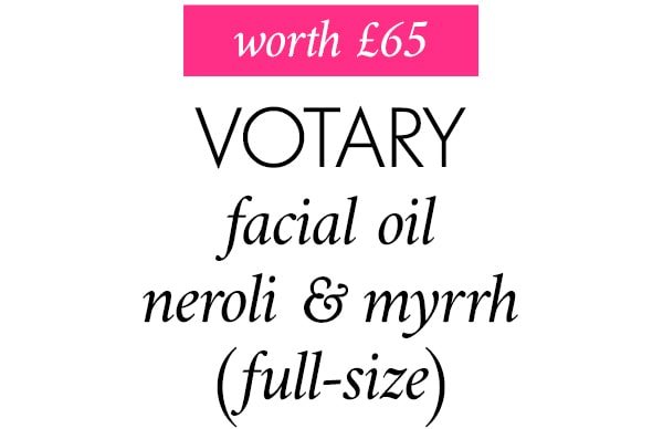 3 worth £65 votary facial oil neroli & myrrh (full-size)