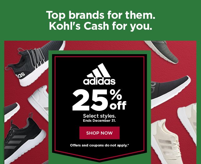 Take 25% off adidas and Under Armour + 