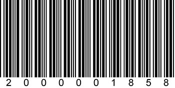 Barcode | 2000001858