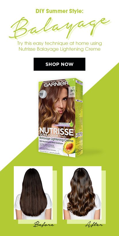 DIY Summer Style: Try This Easy Technique At Home Using Nutrisse Balayage Lightening Creme - Shop Now