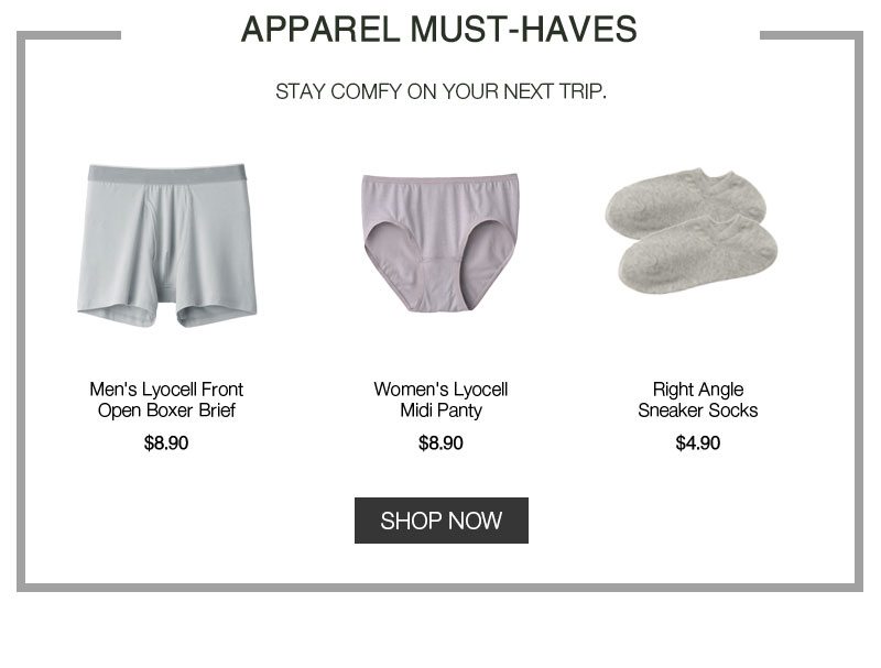 Shop Apparel Must-Haves