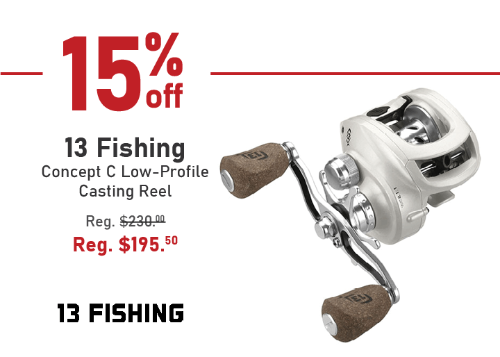 13 Fishing Concept C Low-Profile Casting Reel