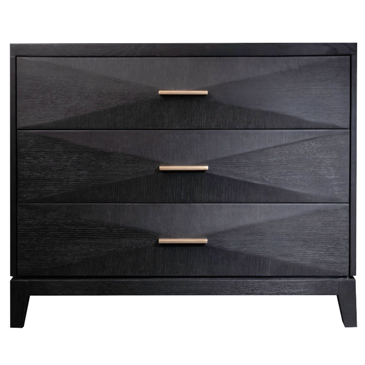 Image of Forrest 3 Drawer Nightstand, Onyx Oak