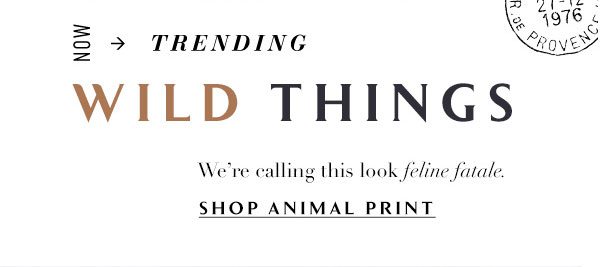 Shop Animal Print.