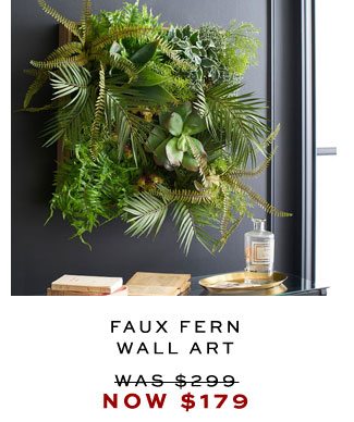 FAUX FERN WALL ART