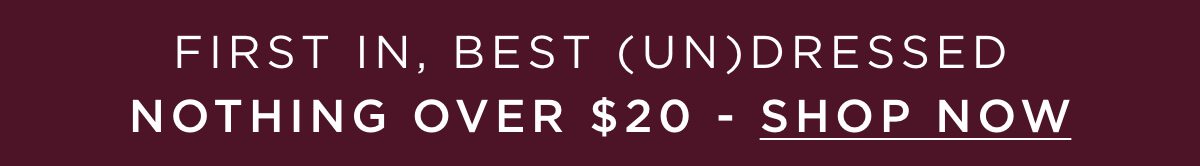 Nothing over $20