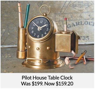 Pilot House Table Clock