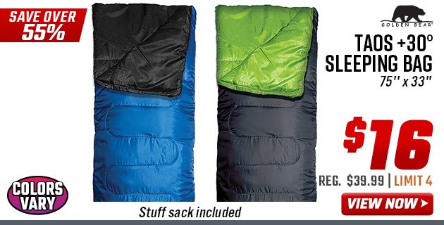 Golden Bear Taos +30° Sleeping Bag