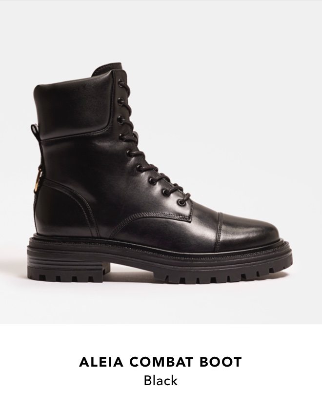 Aleia Combat Boot (Black)