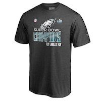 Men's Philadelphia Eagles NFL Pro Line by Fanatics Branded Heather Charcoal Super Bowl LII Champions Trophy Collection Locker Room Big & Tall T-Shirt