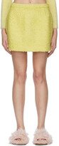 Yellow Bouclé Miniskirt