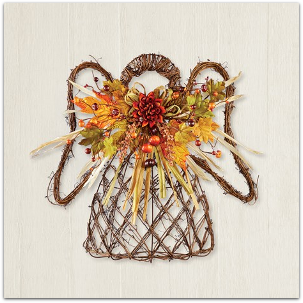 Harvest Fall Angel Tabletop Decoration