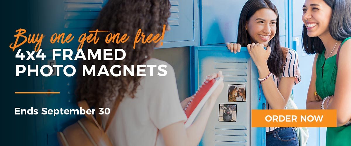 Buy one get one free! 4x4 Inch Frames Photo Magnets - Ends September 30