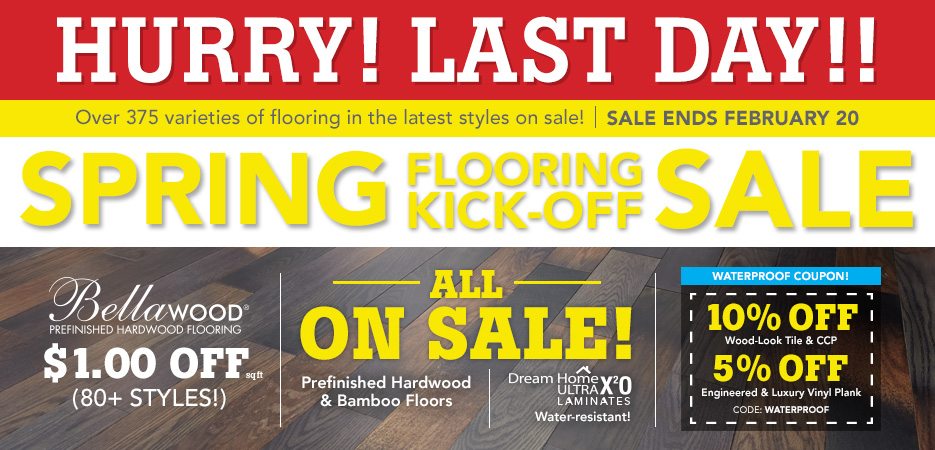 Spring Flooring Kick-Off SALE!