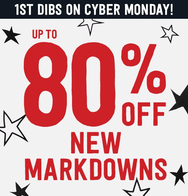 Up To 80% Off New Markdowns