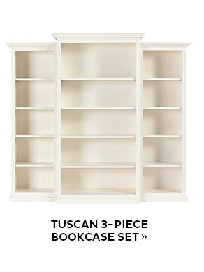 Tuscan 3-Piece Bookcase Set