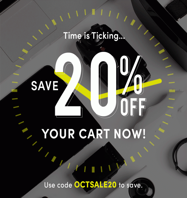 Time Is Ticking | Save 20% Off your Cart