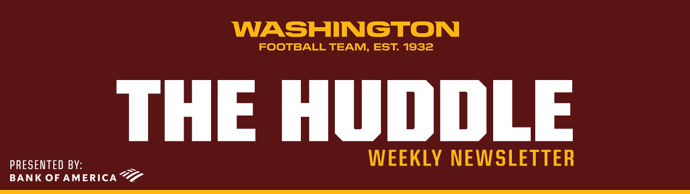 Washington Football Team, est. 1932 | The Huddle Weekly Newsletter - presented by Bank of America