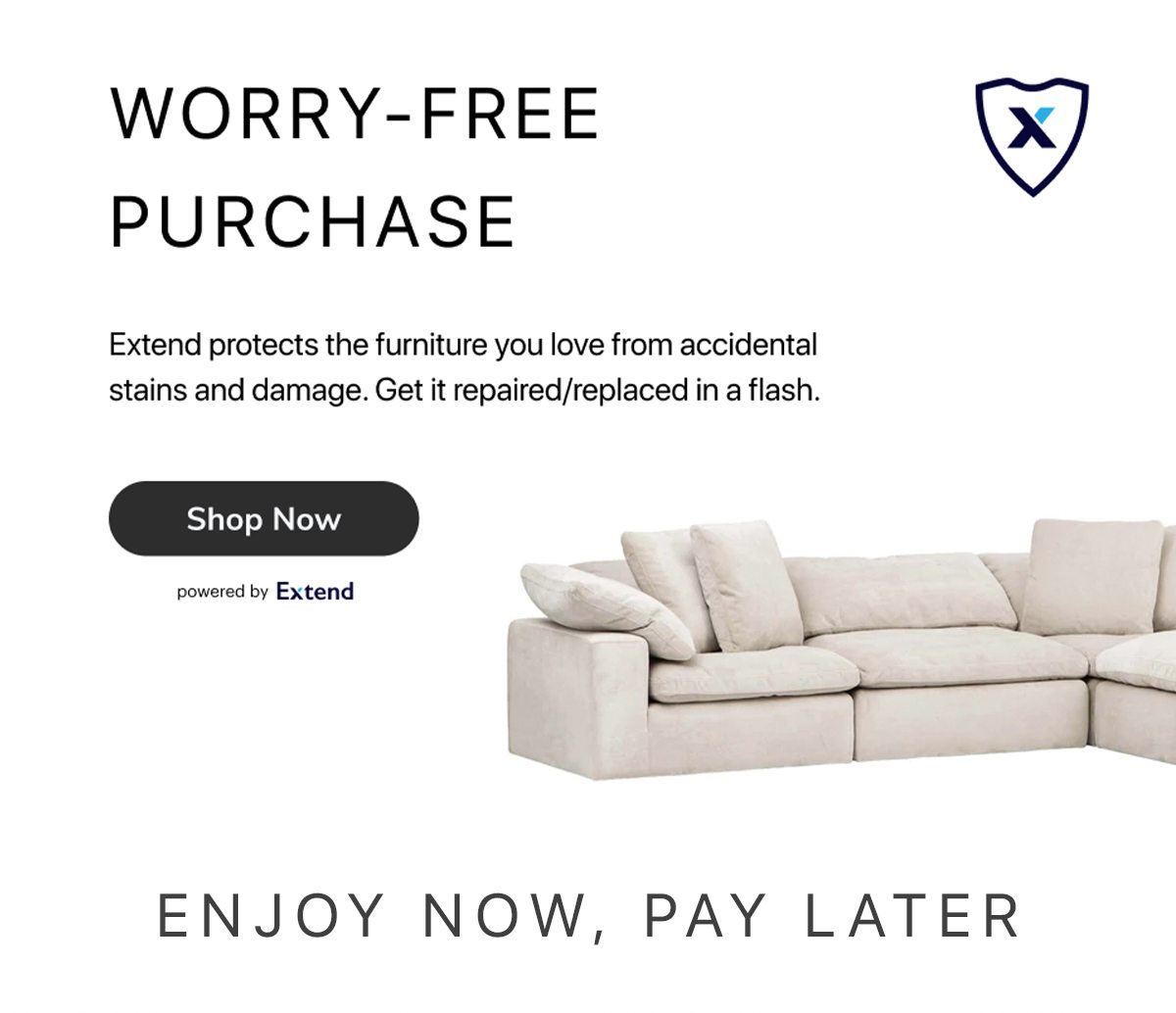 Get your furniture repaired/replaced with Extend
