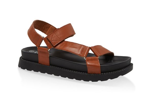 Velcro Strap Footbed Sandals