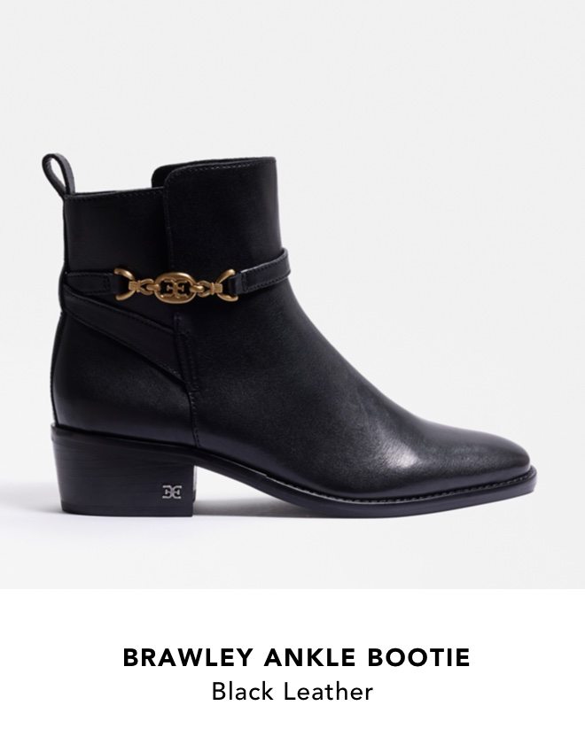 Brawley Ankle Bootie (Black Leather)